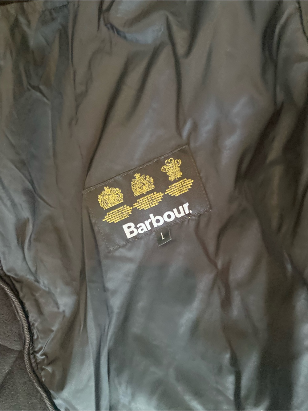 Barbour Quilted Jacket with Leather Trim - Picture 8 of 9